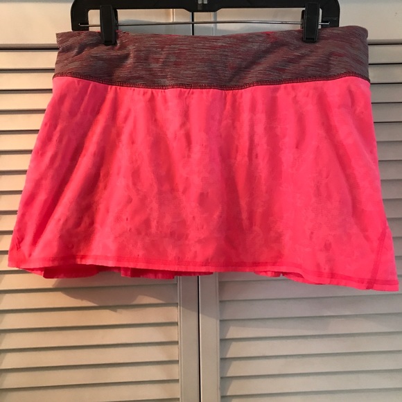 Lululemon Pace Setter Skirt Skort Flash Jacquard - Picture 3 of 8